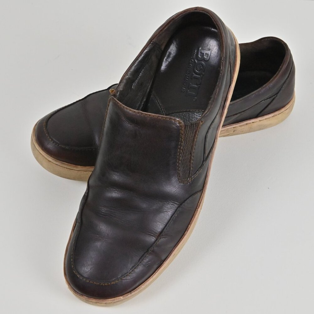Born 90s Aleksander Handmade Leather Casual Brown Slip On Loafers US10.5 EU44.5